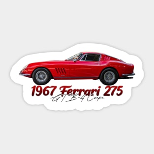 1967 Ferrari 275 GTB-4 Coupe Sticker